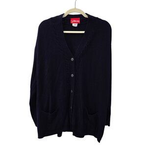NWT Vitos Cable Knit Trim Cardigan Sweater Size 40/US XL